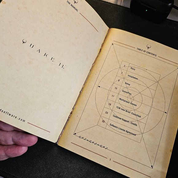 QUAKE II for PC original 1997 manual, highly collectible - booklet only, VGUC - Picture 3 of 5